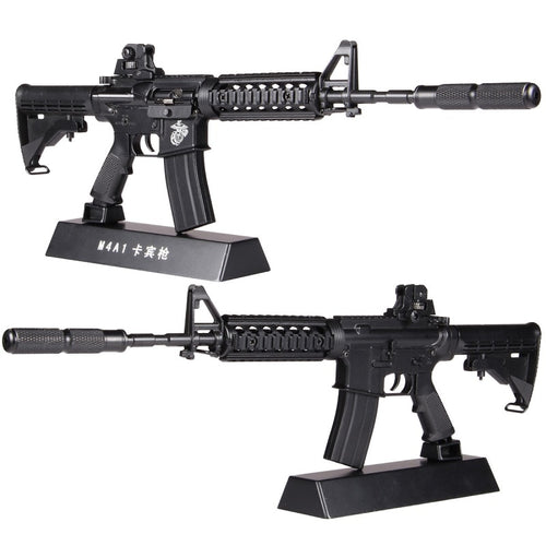 1:3.5 Assemble Metal Toy Gun Model Can Not shoot M4A1 DIY Mini Gun Model