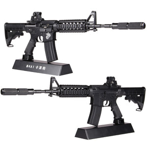 1:3.5 Assemble Metal Toy Gun Model Can Not shoot M4A1 DIY Mini Gun Model