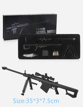 Load image into Gallery viewer, 1:4 DIY Barret Metal Model Gun Toy Can not shoot Collection Children Gift 35cm