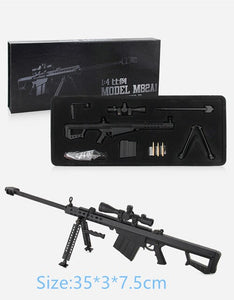 1:4 DIY Barret Metal Model Gun Toy Can not shoot Collection Children Gift 35cm